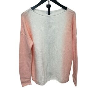 J. Jill Pink & White Ombre Sweater- 55% Cotton. Size: Small Ladies